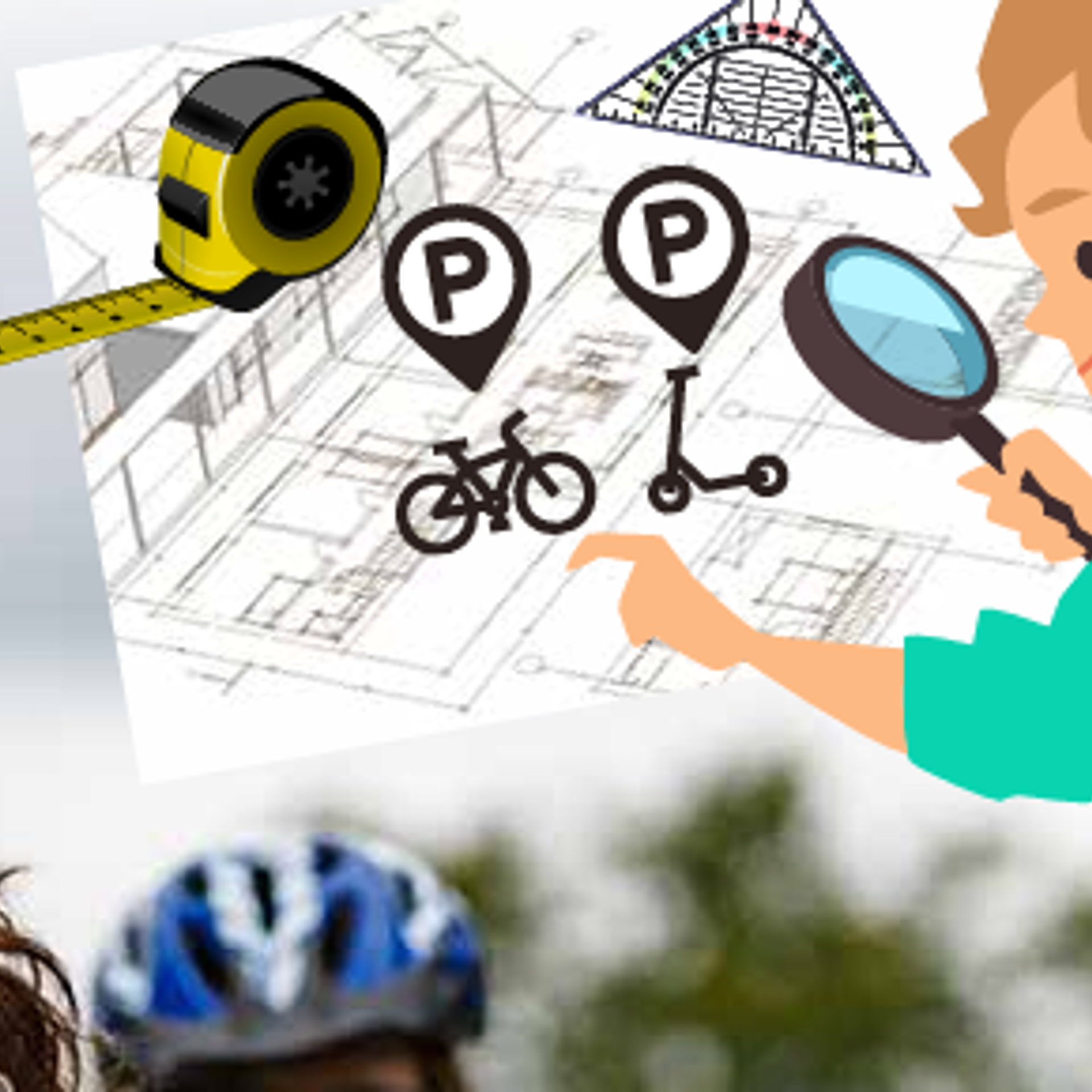 Pres På Cykelparkeringen